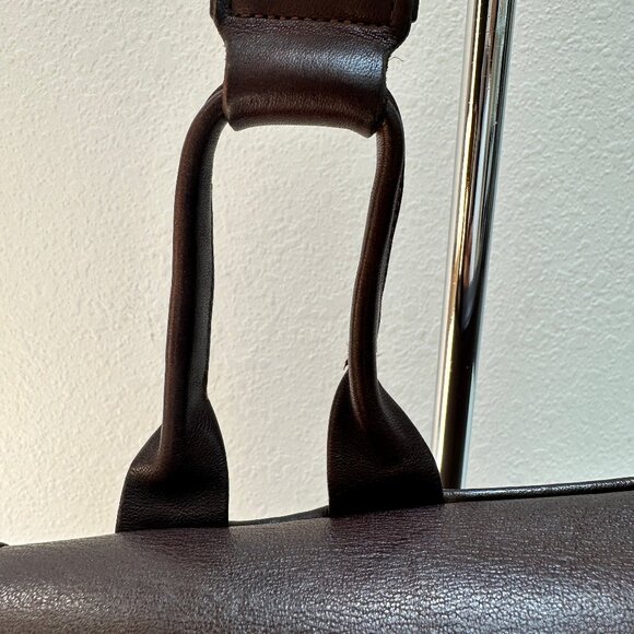 Vintage Coach Suspender Bag 9490, in Mocha Leather, Pre serial NYC early 70s - Picture 5 of 15